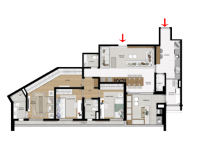 Apartamento de 128m² privativos - 3 Dorms (1 suíte)