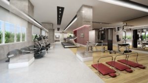 Perspectiva ilustrada do Fitness